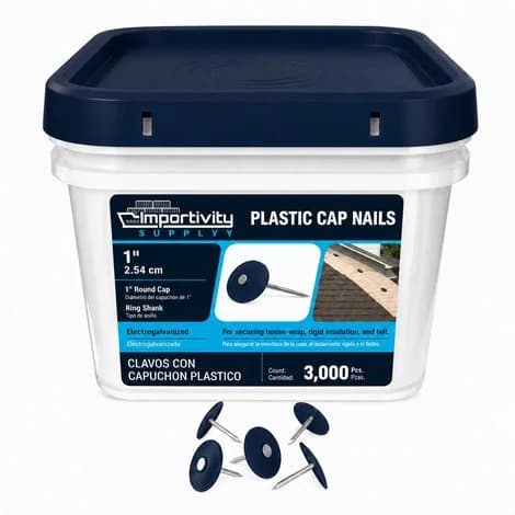 Cap Nails, 1 in.