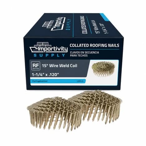 Coil Roofing Nails, 1-1/4 in.