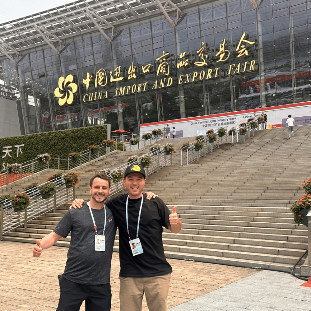Importivity founders Jordan Lewis and Tanner Plante at the China Import and Export Fair