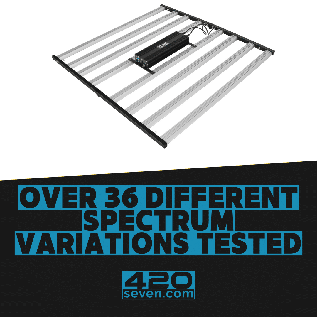 Comparison image highlighting the benefits of switching from traditional High-Pressure Sodium (HPS) lighting to 420Seven LED systems, emphasizing improved energy efficiency, longer lifespan, and superior light quality.